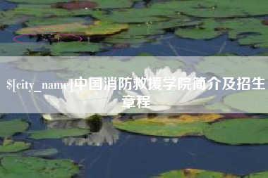 普洱中国消防救援学院简介及招生章程