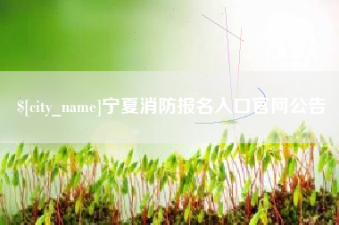 普洱宁夏消防报名入口官网公告