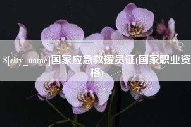 普洱国家应急救援员证(国家职业资格)