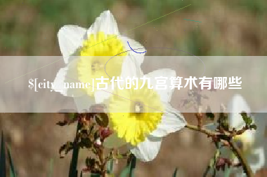 普洱古代的九宫算术有哪些