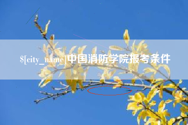 普洱中国消防学院报考条件