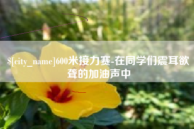 普洱600米接力赛-在同学们震耳欲聋的加油声中