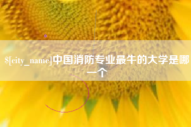普洱中国消防专业最牛的大学是哪一个