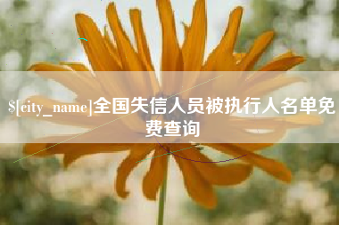 普洱全国失信人员被执行人名单免费查询