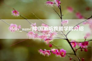普洱中国消防救援学院介绍