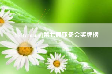 普洱第七届亚冬会奖牌榜