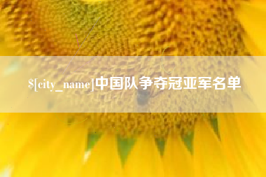 普洱中国队争夺冠亚军名单