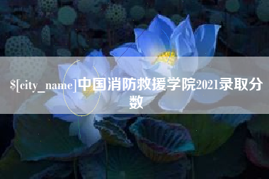 普洱中国消防救援学院2021录取分数
