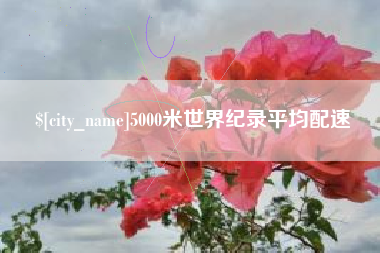 普洱5000米世界纪录平均配速