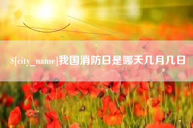 普洱我国消防日是哪天几月几日