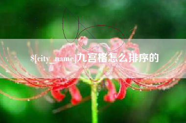 普洱九宫格怎么排序的