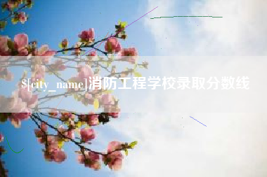 普洱消防工程学校录取分数线