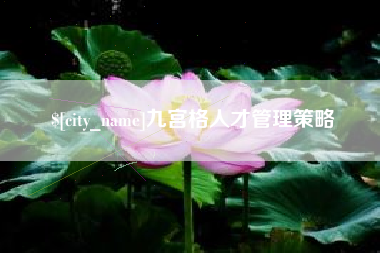 普洱九宫格人才管理策略